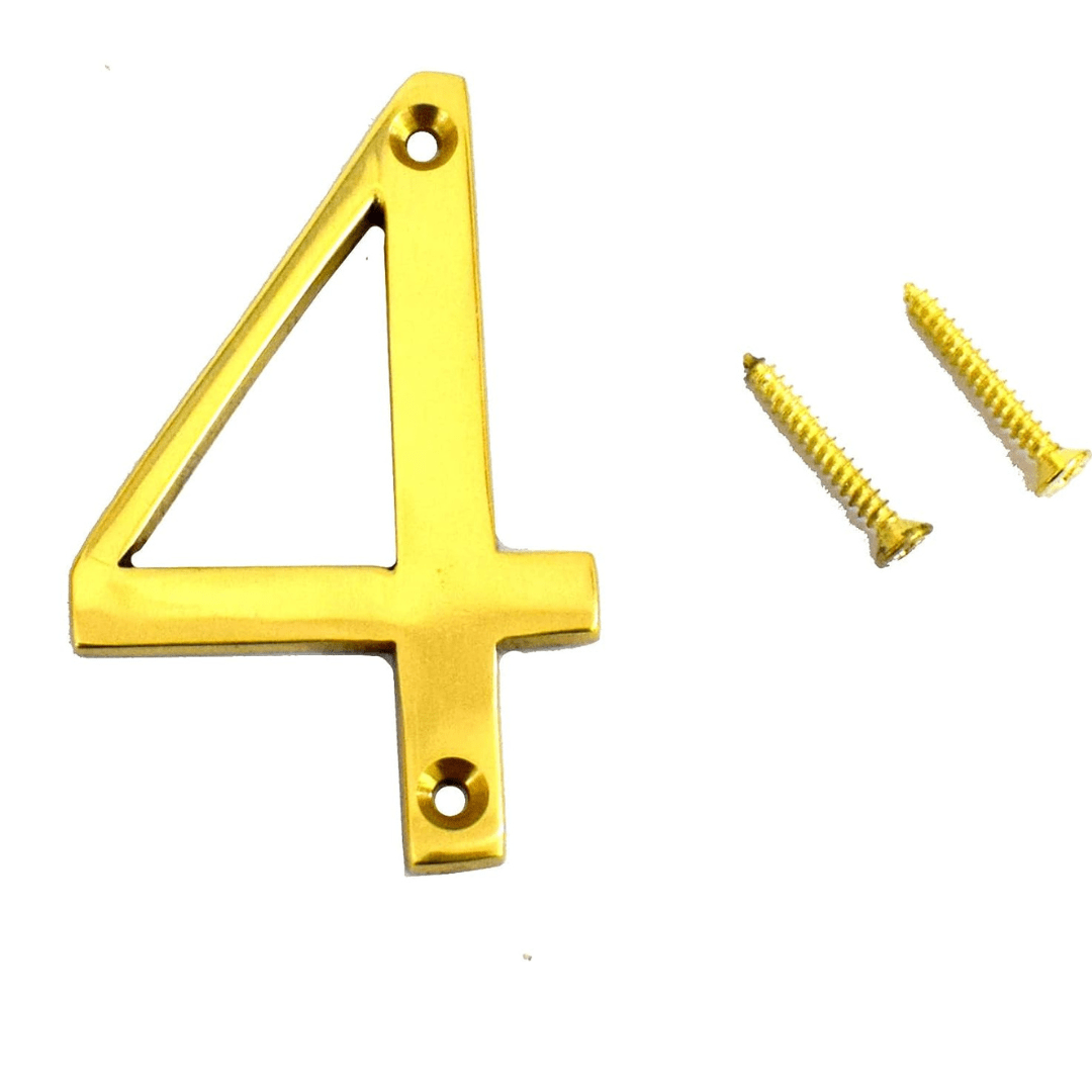 WIGANO 3 Inches House Door Number 4